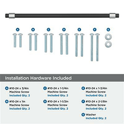 18" Mergence Appliance Pull, Matte Black/Champagne Bronze Alt 2 - Image