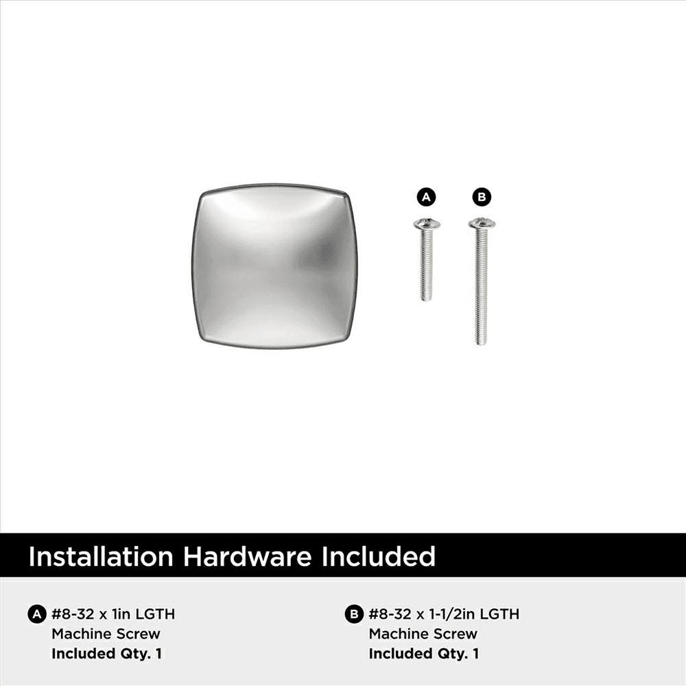 1-3/16" Garfield Cabinet Knob, Satin Nickel Alt 4 - Image