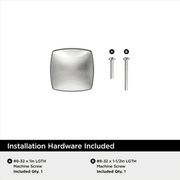 1-3/16" Garfield Cabinet Knob, Satin Nickel Alt 4 - Image