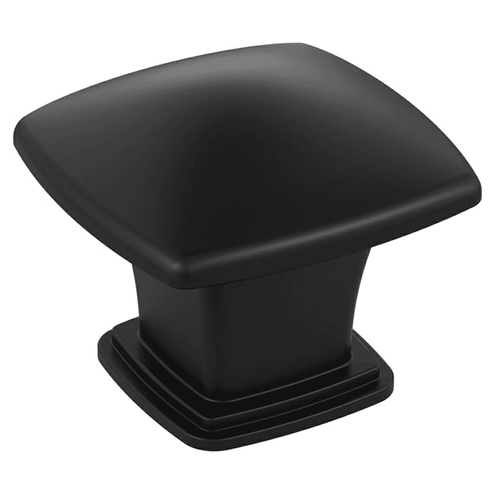 1-3/16" Garfield Cabinet Knob, Matte Black Main - Image
