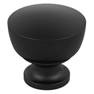 1-1/4" Chalice Cabinet Knob, Matte Black Main - Image