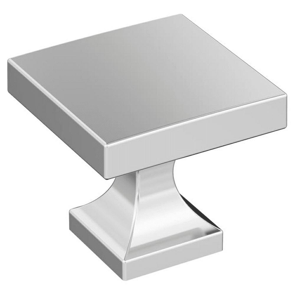 1-1/16" Pedestal Square Cabinet Knob, Champagne Bronze Alt 1 - Image