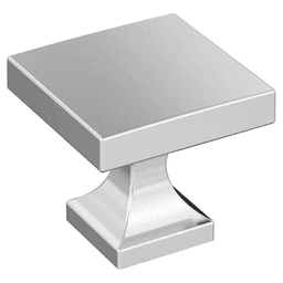 1-1/16" Pedestal Square Cabinet Knob, Champagne Bronze Alt 1 - Image