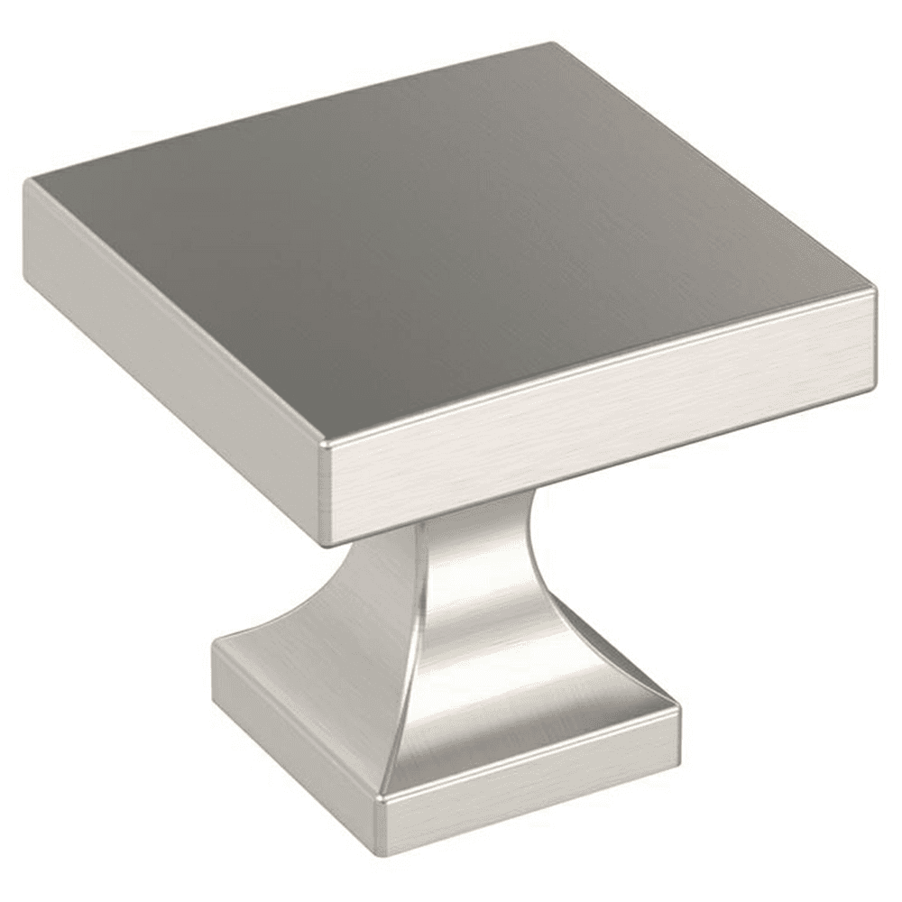 1-1/16" Pedestal Square Cabinet Knob, Satin Nickel Main - Image
