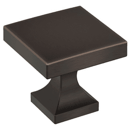 1-1/16" Pedestal Square Cabinet Knob, Oil-Rubbed Bronze Main - Image