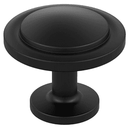 1-3/16" Loop Cabinet Knob, Matte Black Main - Image