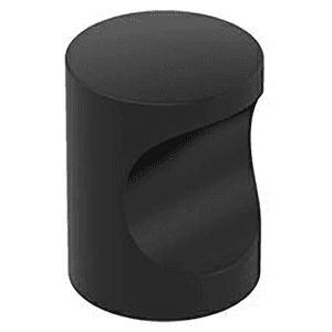 11/16" Whistle Cabinet Knob, Matte Black Main - Image