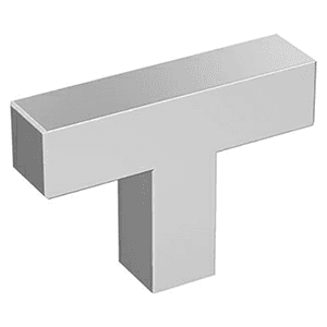 1-15/16" Intersect Cabinet T-Knob, Polished Chrome Main - Image