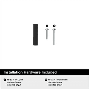 2" Bar Pulls Hollow Cabinet T-Knob, Matte Black Alt 3 - Image