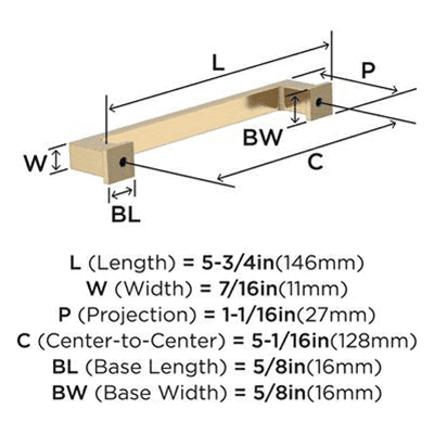 5-1/16" Bridgeport Cabinet Pull, Oil-Rubbed Bronze Alt 2 - Image