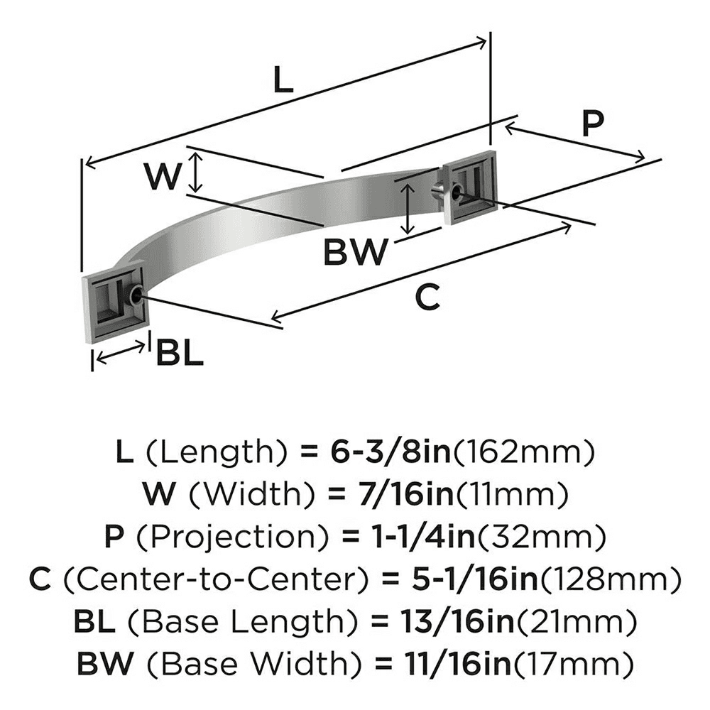 5-1/16" Sheffield Cabinet Pull, Satin Nickel Alt 3 - Image