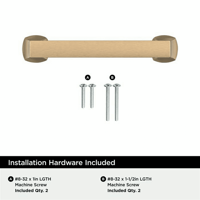 3-3/4" Hybridize Cabinet Pull, Champagne Bronze Alt 3 - Image