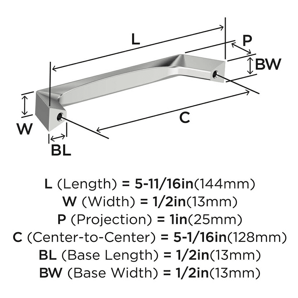 5-1/16" Evolve Cabinet Pull, Satin Nickel Alt 3 - Image