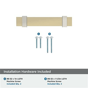 3" Ovaerton Cabinet Pull, Brushed Matte Black/Satin Nickel Alt 2 - Image