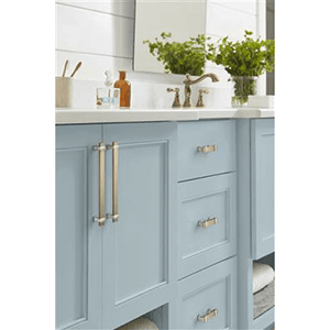 3" Ovaerton Cabinet Pull, Brushed Matte Black/Satin Nickel Alt 4 - Image