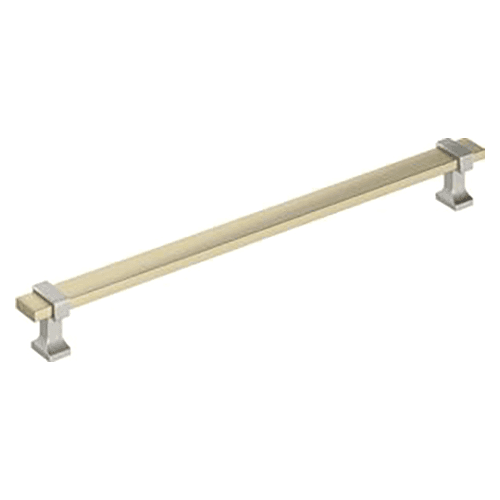 10-1/16" Overton Cabinet Pull, Golden Champagne/Satin Nickel Main - Image