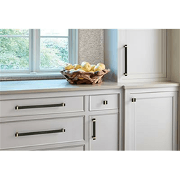 12-5/8" Ovaerton Cabinet Pull, Brushed Matte Black/Satin Nickel Alt 3 - Image