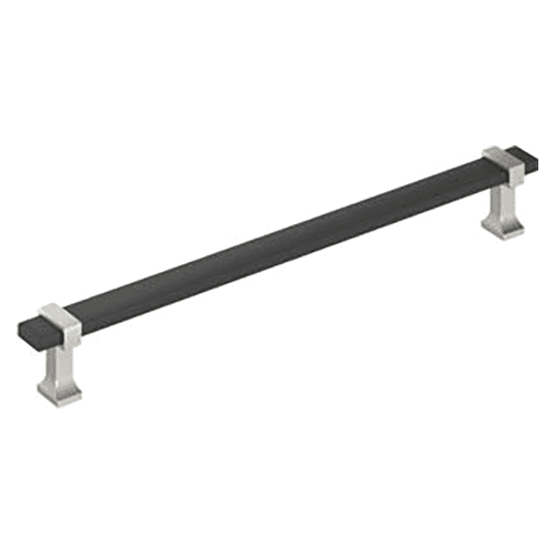 12" Overton Appliance Pull, Brushed Matte Black/Satin Nickel Main - Image