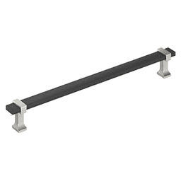 12" Overton Appliance Pull, Brushed Matte Black/Satin Nickel Main - Image