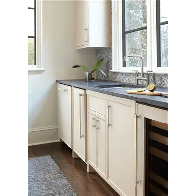 18" Overton Appliance Pull, Brushed Matte Black/Satin Nickel Alt 3 - Image