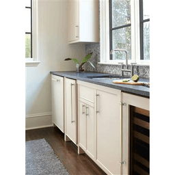 18" Overton Appliance Pull, Brushed Matte Black/Satin Nickel Alt 3 - Image