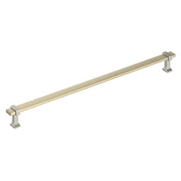 18" Overton Appliance Pull, Golden Champagne/Satin Nickel Main - Image