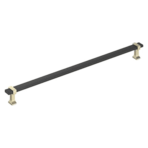 18" Overton Appliance Pull, Matte Black/Golden Champagne Main - Image