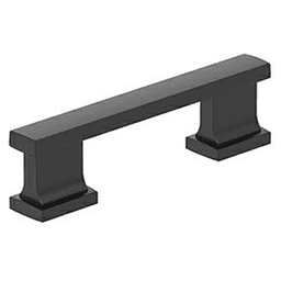 3" Triomphe Cabinet Pull, Matte Black Main - Image