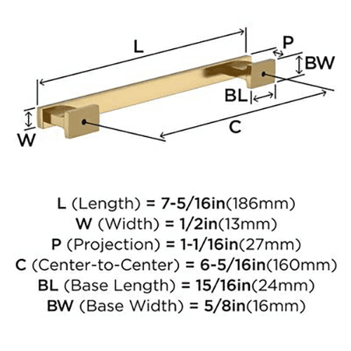 6-5/16" Triomphe Cabinet Pull, Satin Nickel Alt 2 - Image