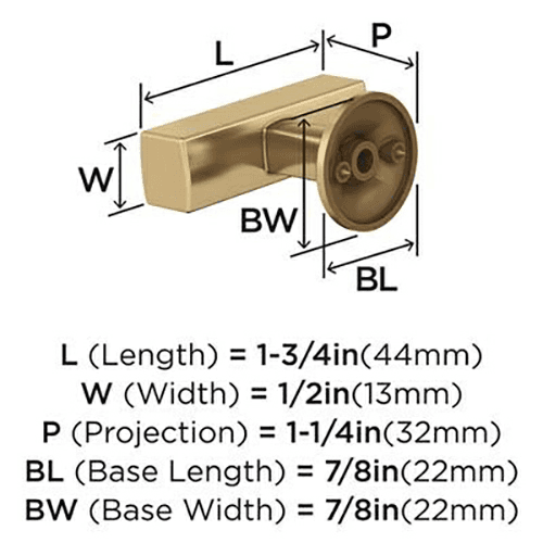 1-3/4" Everett Cabinet T-Knob, Satin Nickel Alt 3 - Image