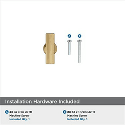 1-3/4" Everett Cabinet T-Knob, Satin Nickel Alt 4 - Image
