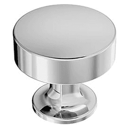 1-5/16" Everett Round Cabinet Knob, Polished Chrome Main - Image