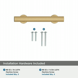 3" Everett Cabinet Pull, Golden Champagne Alt 3 - Image