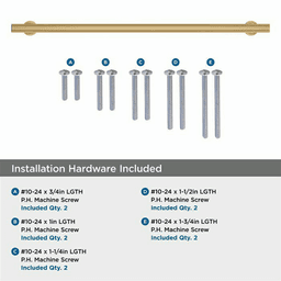 18" Everett Appliance Pull, Golden Champagne Alt 3 - Image