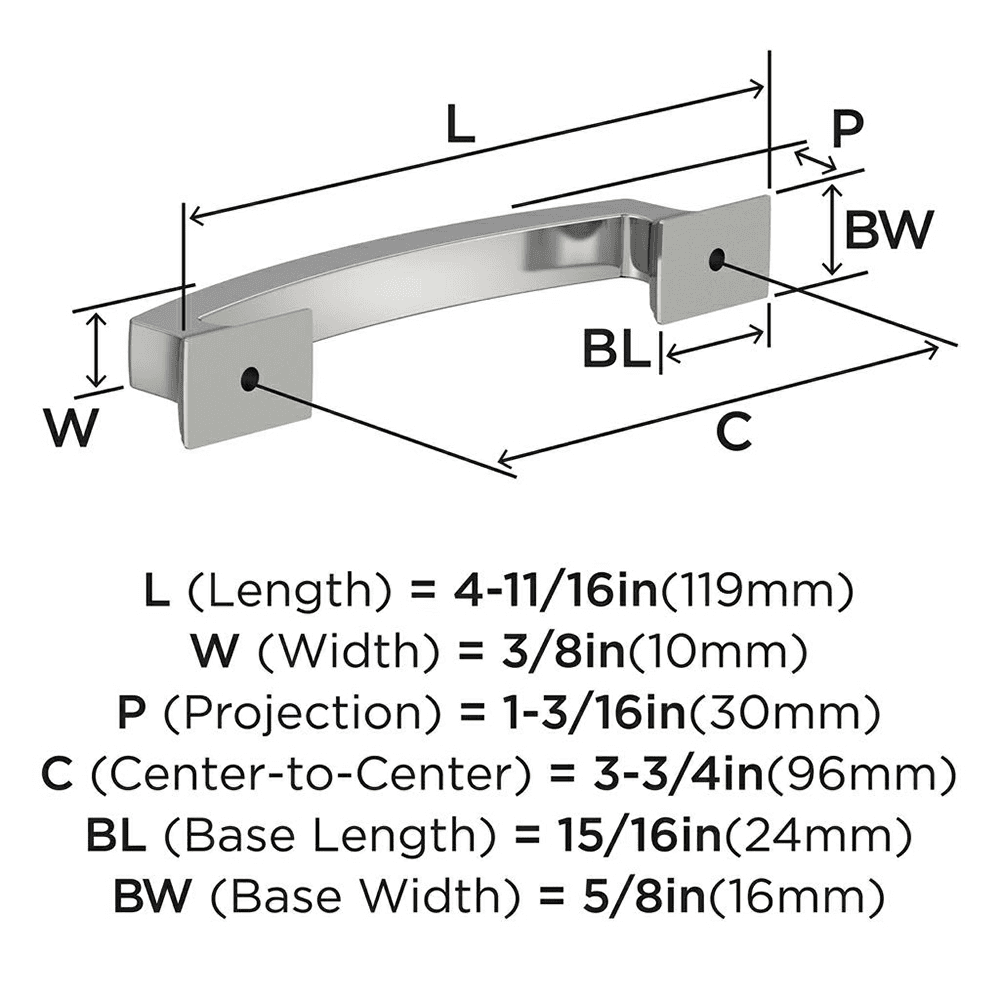 3-3/4" Incisive Cabinet Pull, Champagne Bronze Alt 3 - Image