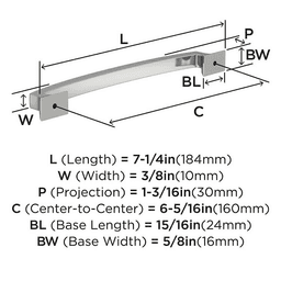 6-5/16" Incisive Cabinet Pull, Satin Nickel Alt 3 - Image