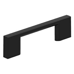 3" Cityscape Cabinet Pull, Matte Black Main - Image