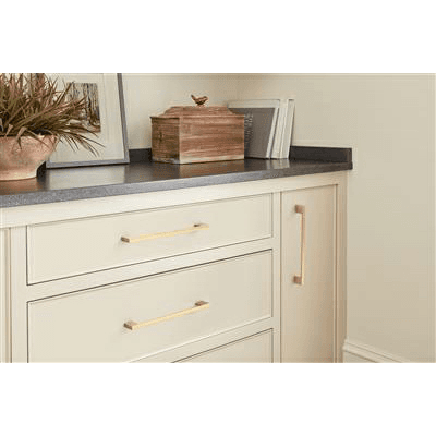 7-9/16" Cityscape Cabinet Pull, Champagne Bronze Alt 1 - Image