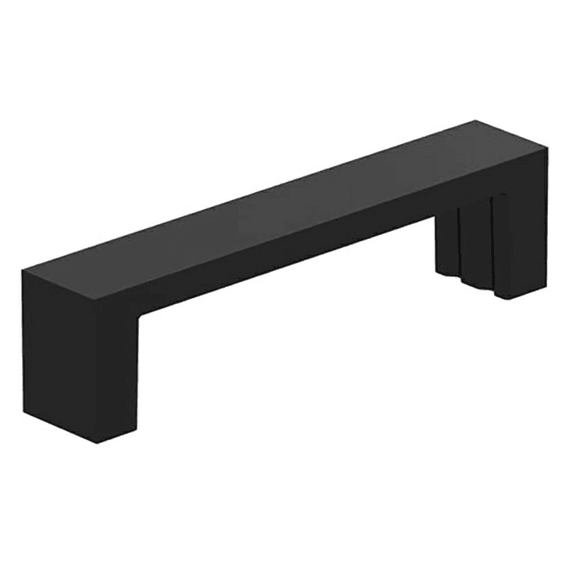 3-3/4" Agument Cabinet Pull, Matte Black Main - Image