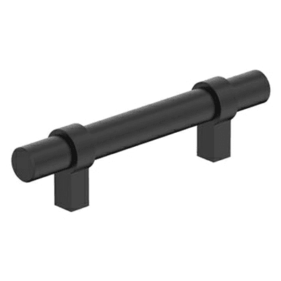 3" Central Bar Pull, Matte Black Main - Image