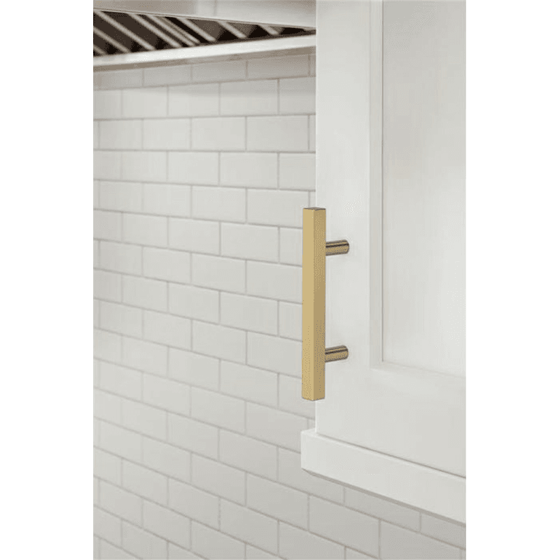 3" Bar Pulls Square Cabinet Pull, Champagne Bronze Alt 1 - Image