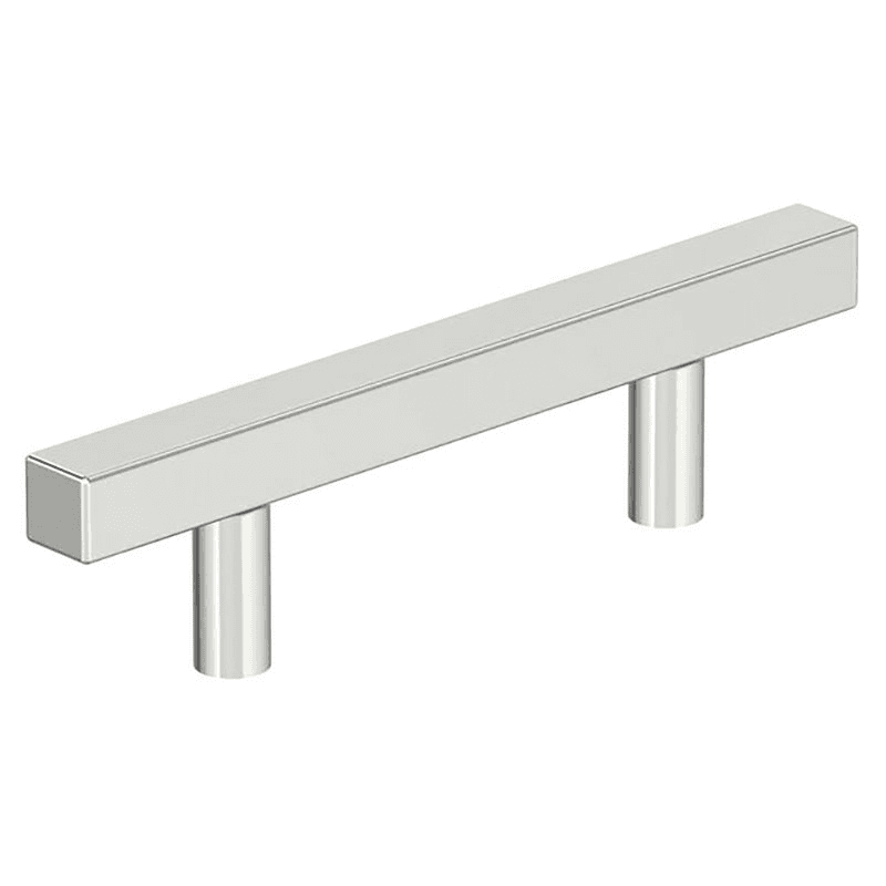 3" Bar Pulls Square Cabinet Pull, Polished Chrome Main - Image