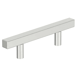 3" Bar Pulls Square Cabinet Pull, Polished Chrome Main - Image