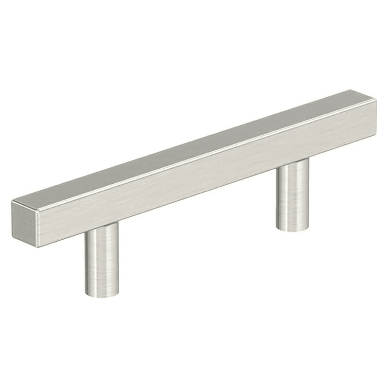 3" Bar Pulls Square Cabinet Pull, Satin Nickel Main - Image