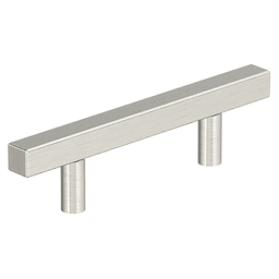 3" Bar Pulls Square Cabinet Pull, Satin Nickel Main - Image