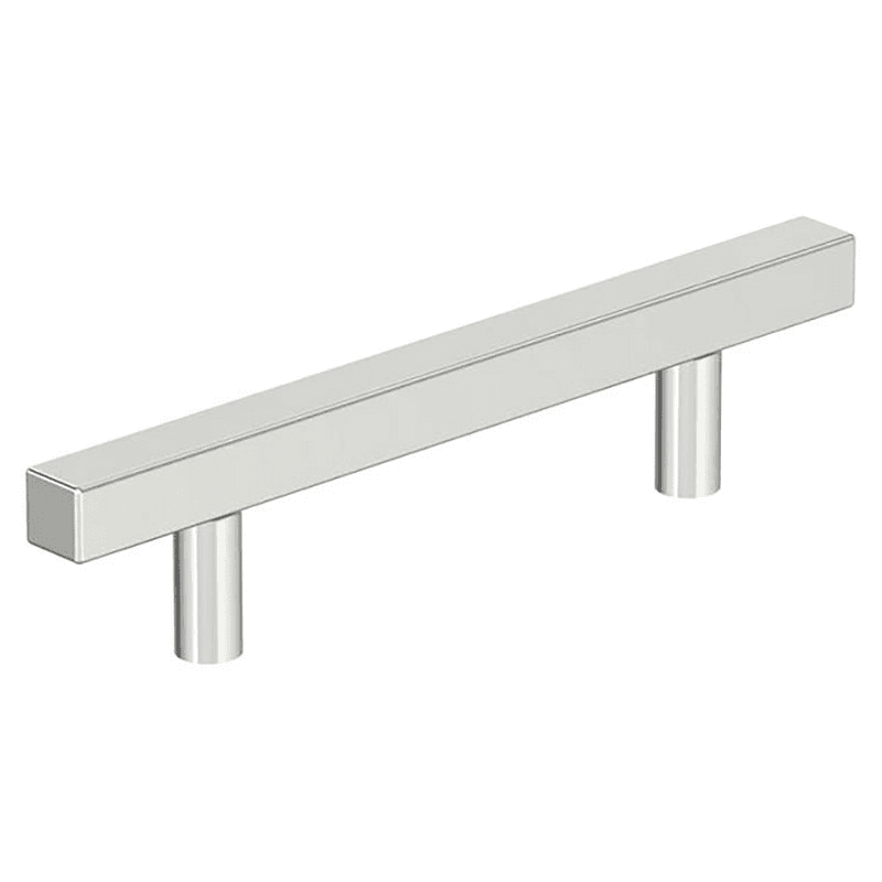 3-3/4" Bar Pulls Square Cabinet Pull, Polished Chrome Main - Image