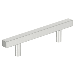 3-3/4" Bar Pulls Square Cabinet Pull, Polished Chrome Main - Image