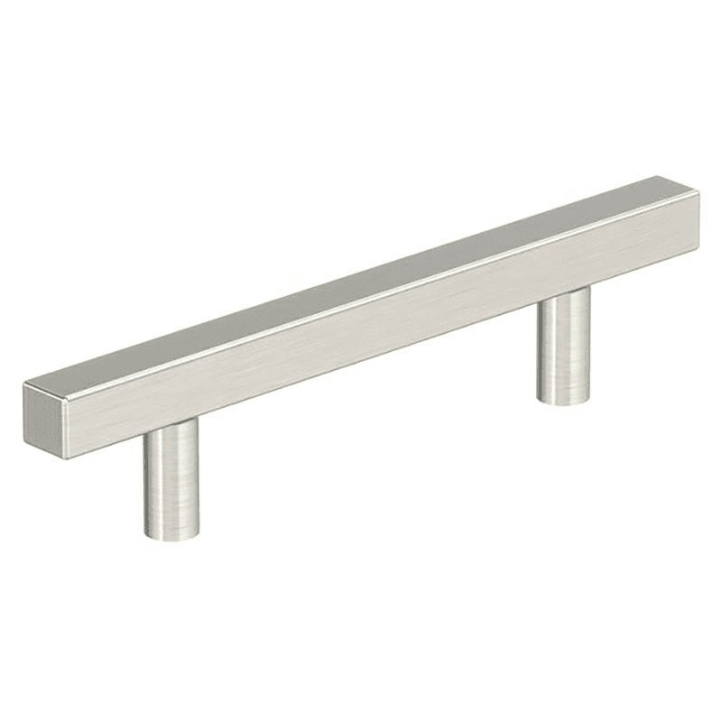3-3/4" Bar Pulls Square Cabinet Pull, Satin Nickel Main - Image