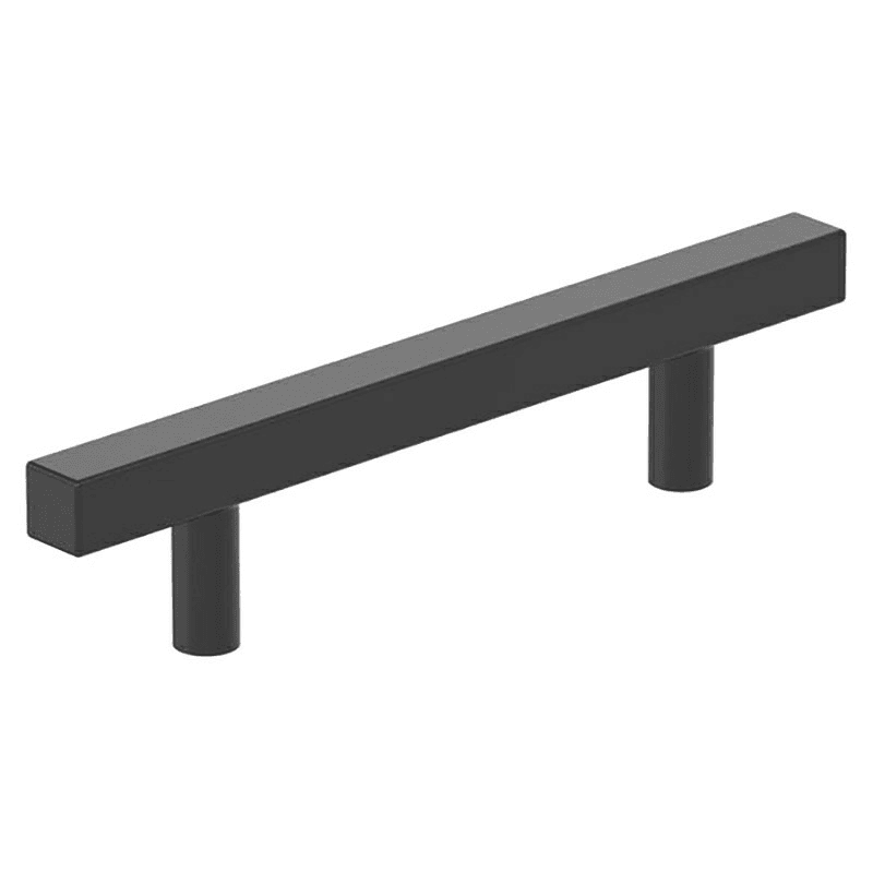 3-3/4" Bar Pulls Square Cabinet Pull, Matte Black Main - Image