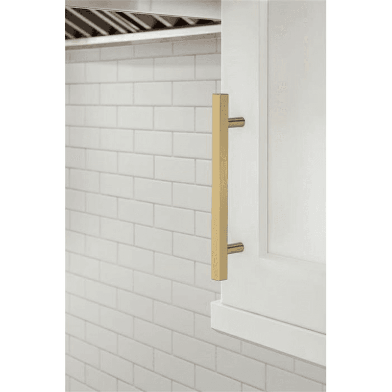 5-1/16" Bar Pulls Square Cabinet Pull, Champagne Bronze Alt 1 - Image